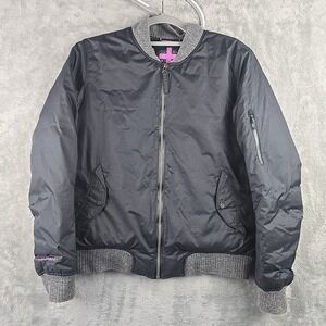 Mountain Hardwear Cole Haan Jacket Womens Small Black Bomber Goose Down